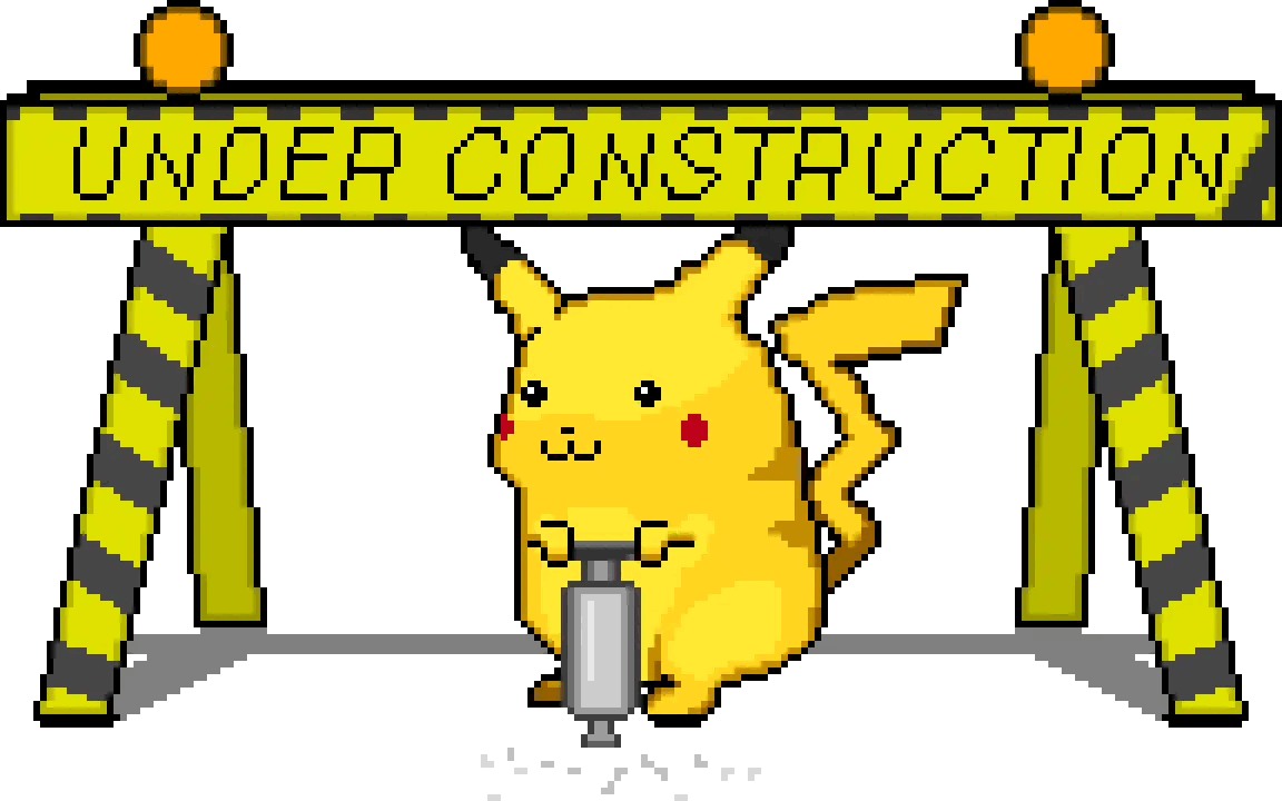 Pikachu with jackhammer